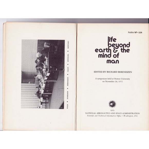 Life Beyond Earth & The Mind of Man NASA SP-328 Symposium 1973 1st Ed - Picture 2 of 8